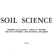 Soil Science 1916-1971