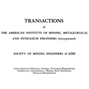 Transactions of the Society for Mining, Metallurgy, and Exploration (SME) 1964-1969